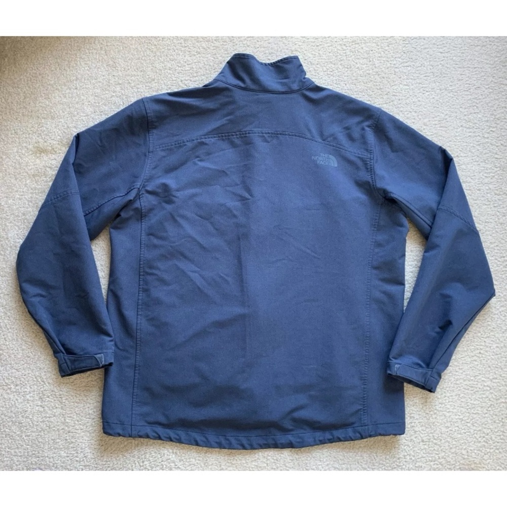 The North Face Flashdry Rdt Softshell Jacket Mens Xl Blue Full Zip Logo Outdoors View 2
